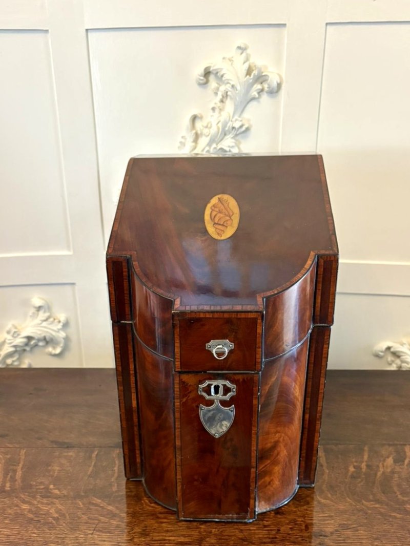 Antique Quality 18th Century Georgian Mahogany Letter Holder